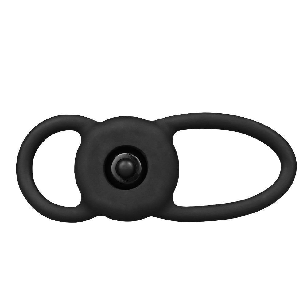 Lovetoy Vibrating Rock Balled Double Prober - Pierścień wibracyjny, Czarny, 13 cm
