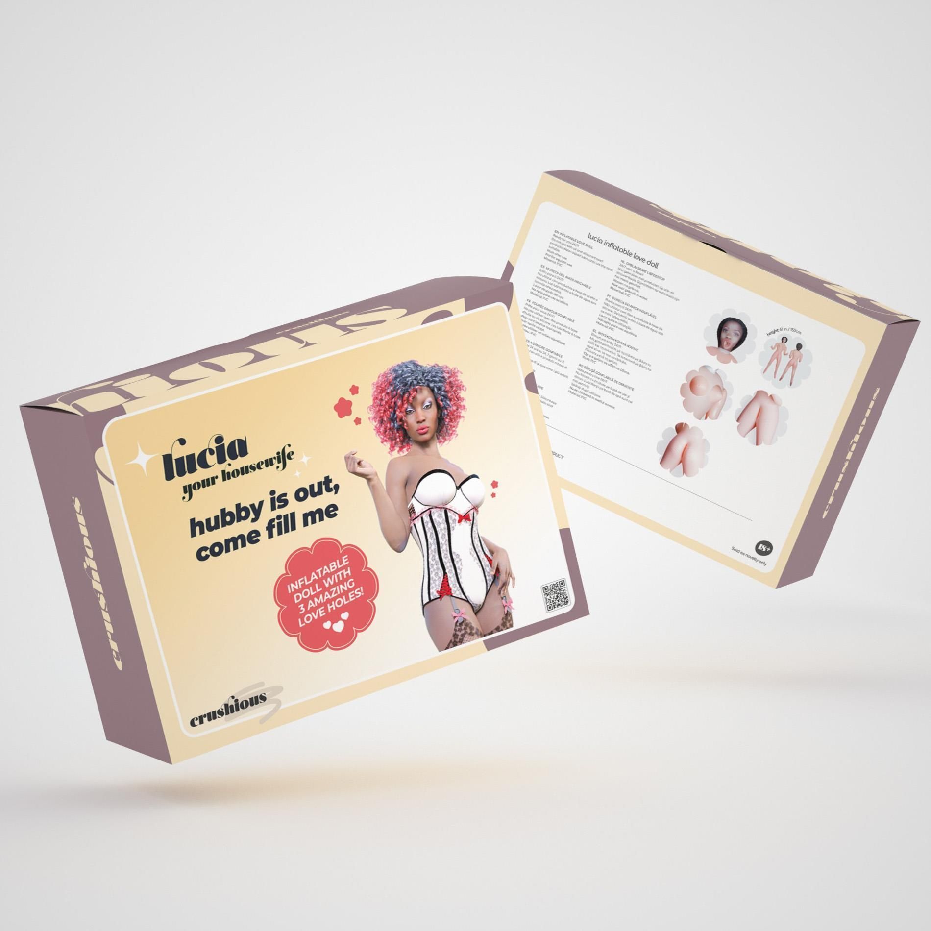 Секс-кукла Crushious Lucia Your Housewife, 155 см (телесный)