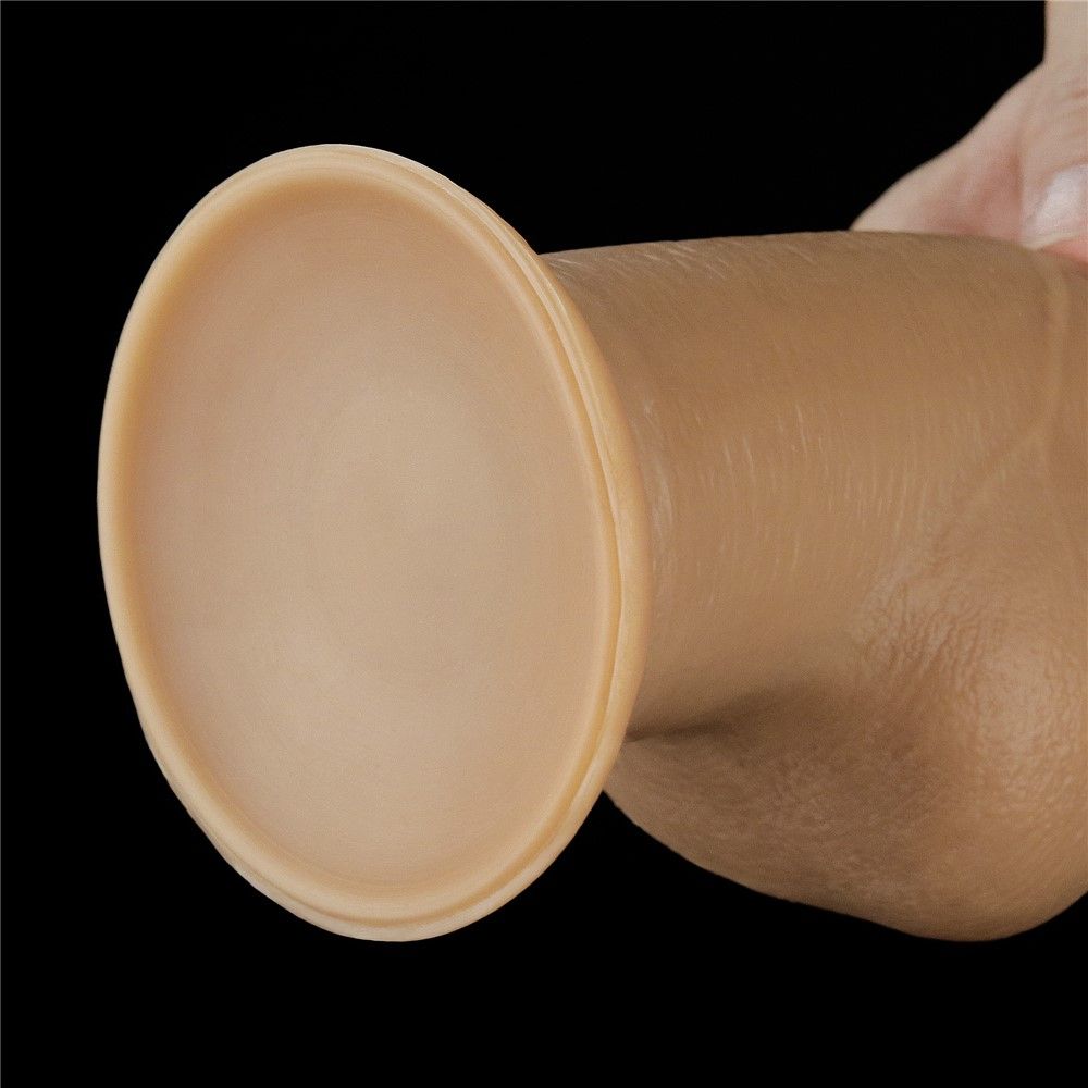Lovetoy Dong 9.5'' Dual Layered Handle Cock - Dildo, W kolorze cielistym, 25 cm