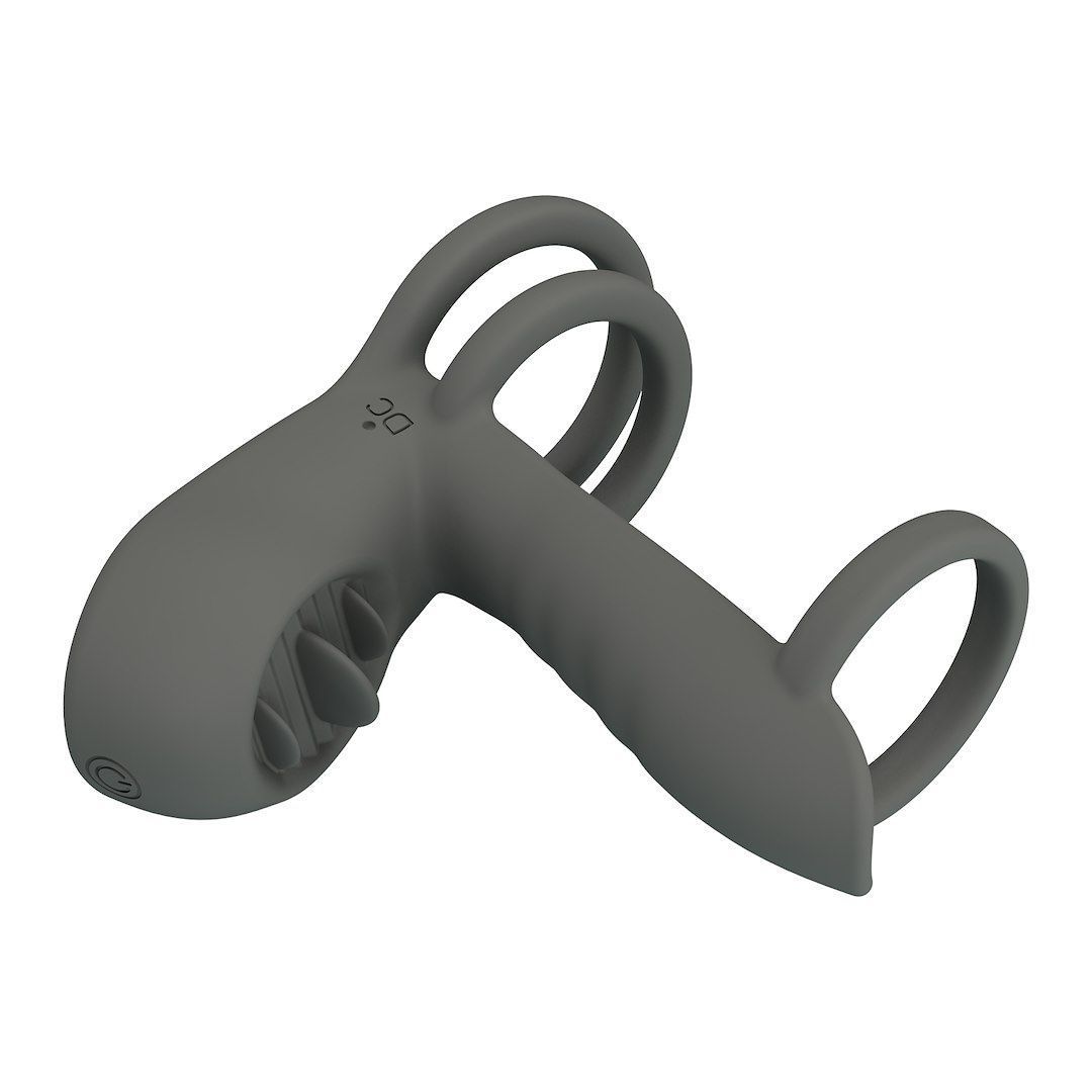 Насадка на пенис Pretty Love Master Ring, 9 см (серый)