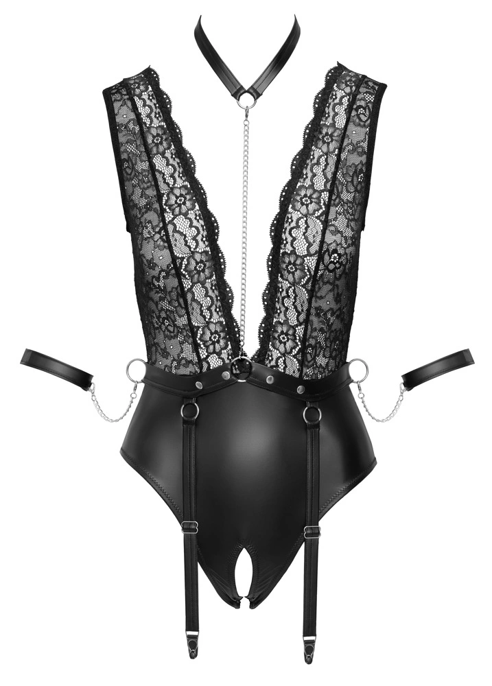 Сексуальный боди Cottelli Bondage, XL (черный)