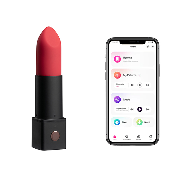 Вибратор для клитора Lovense Exomoon, 8.8 см (красный)
