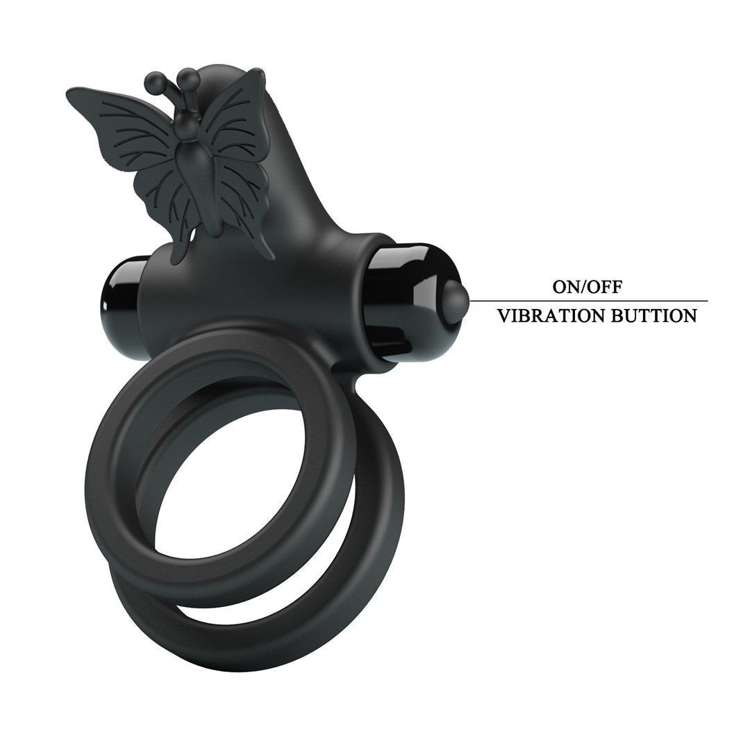 Эрекционное кольцо Pretty Love Passionate Ring IX, 8,6 см (черный)