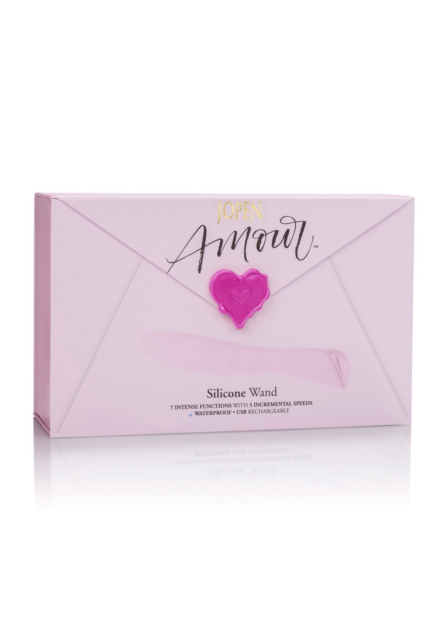 Вибратор Amour Silicone Wand, 20,5 см (розовый)