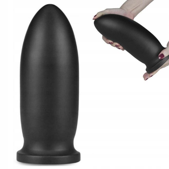 Велика анальна пробка LoveToy 9" King Sized Anal Bomber, 20,3 см (чорний)