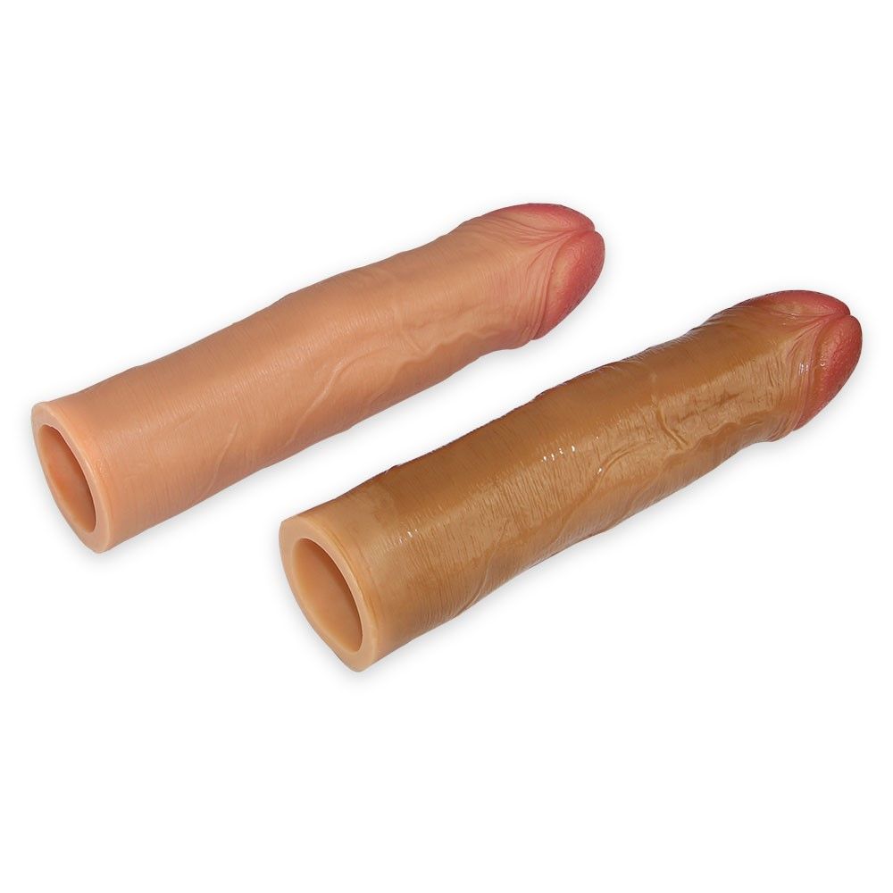 Насадка на пенис Revolutionary Silicone Nature Extender, 17.8 см (коричневый)