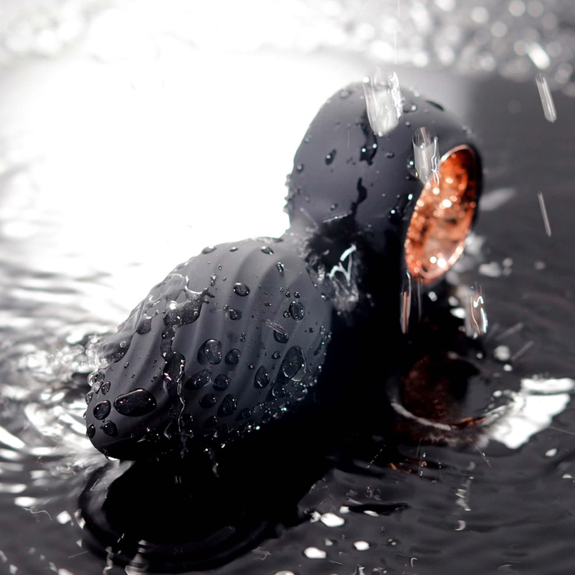 Korek analny B - Series Cute Aisi Rotating Plug, 10.9 cm (czarny)