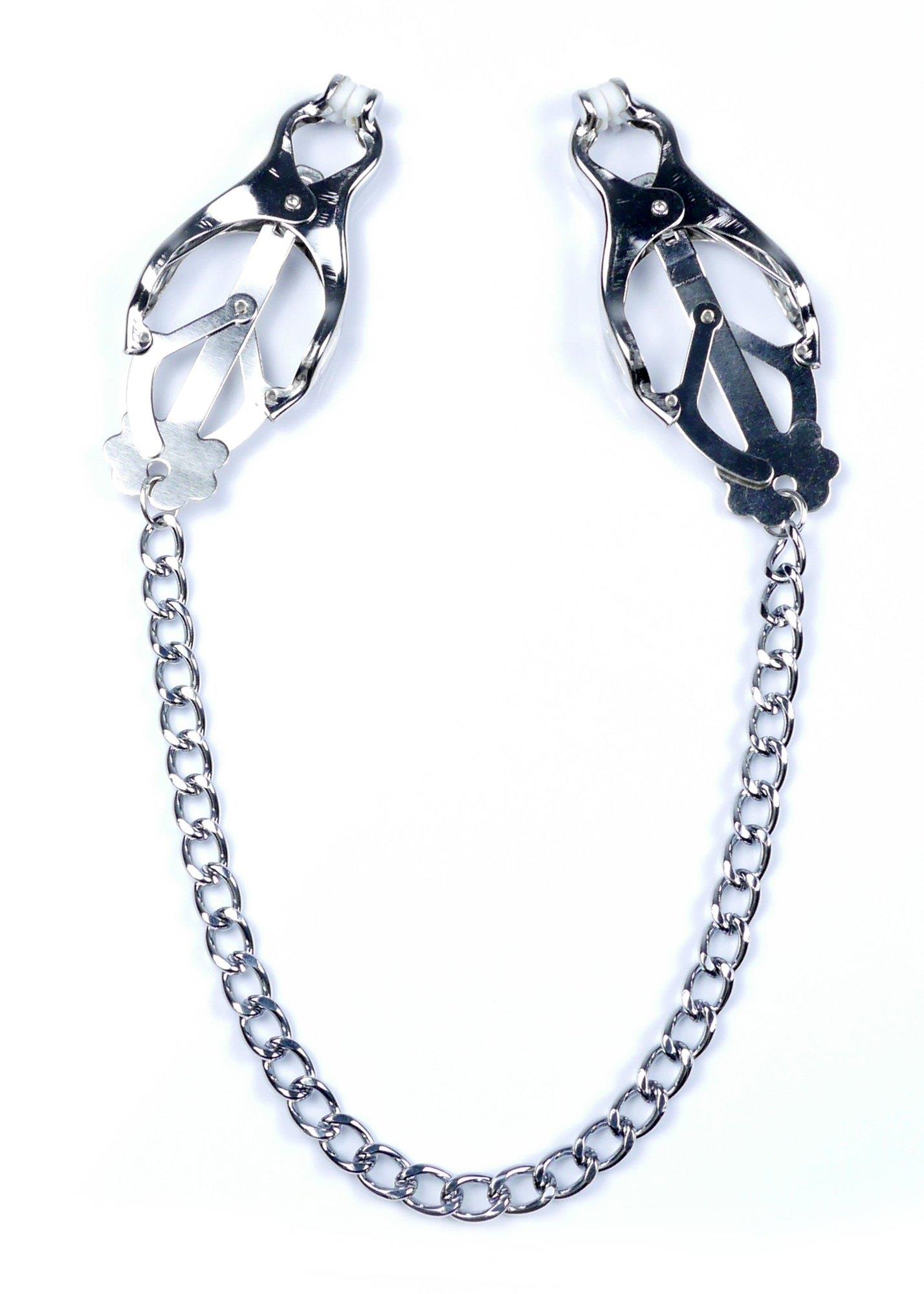 Зажимы для сосков Fetish B - Series Exclusive Nipple Clamps No.11, 45 см (серебристый)