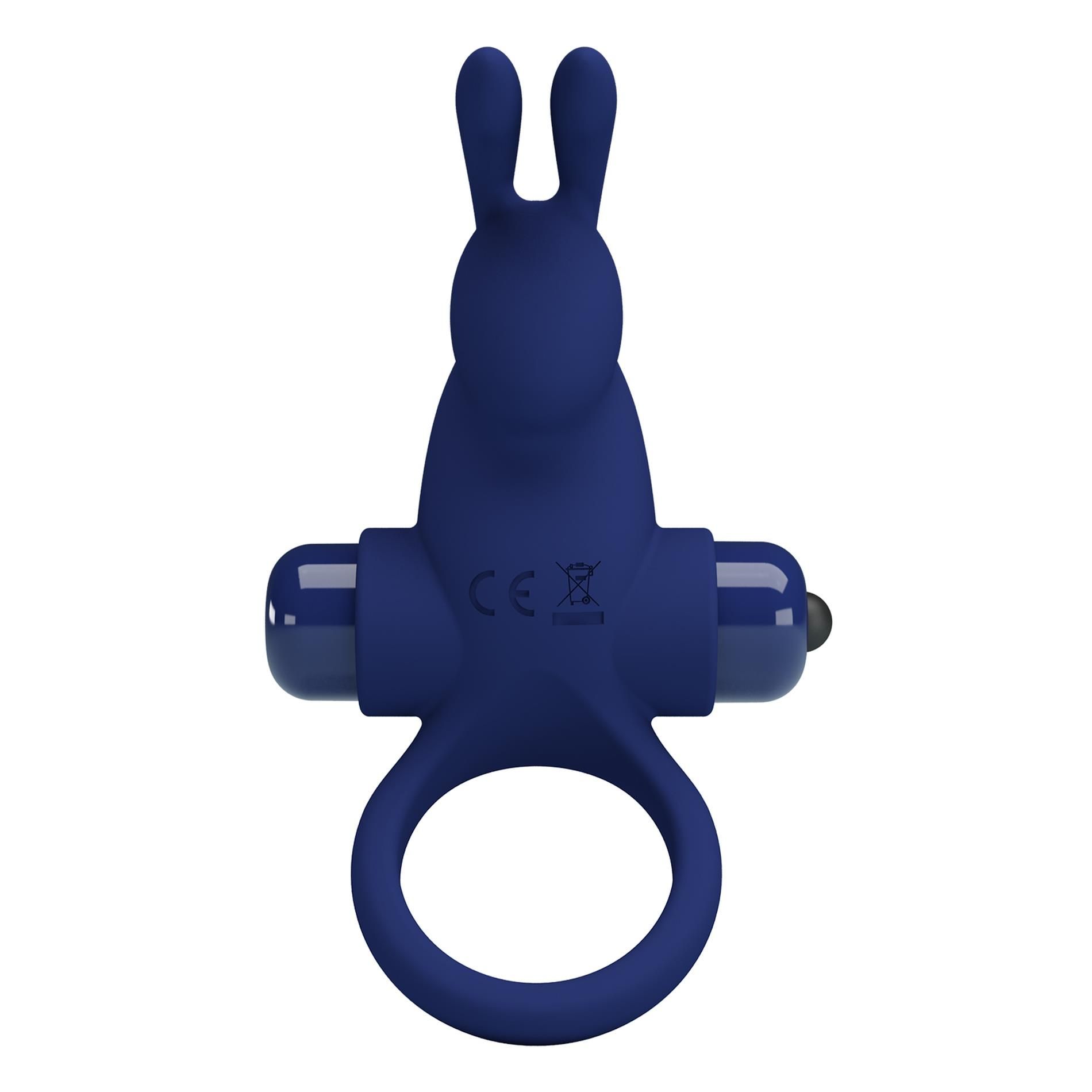 Эрекционное кольцо Pretty Love Vibrant Penis Ring, 11,3 см (синий)