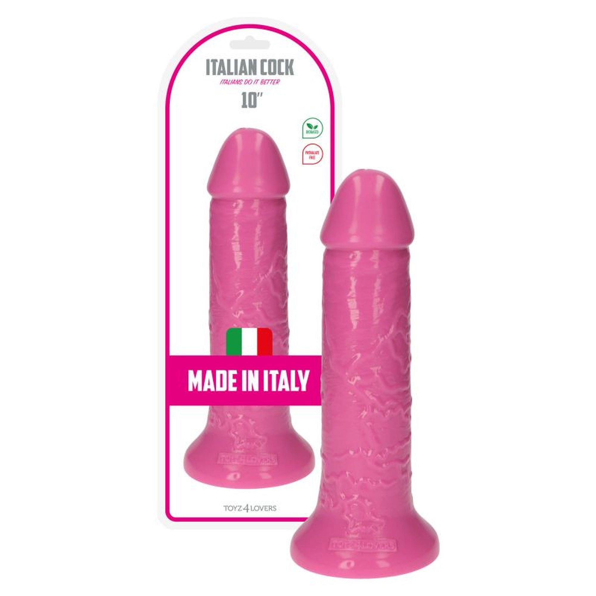 Фаллоимитатор Toyz4lovers Italian Cock 10", 25.5 см (розовый)