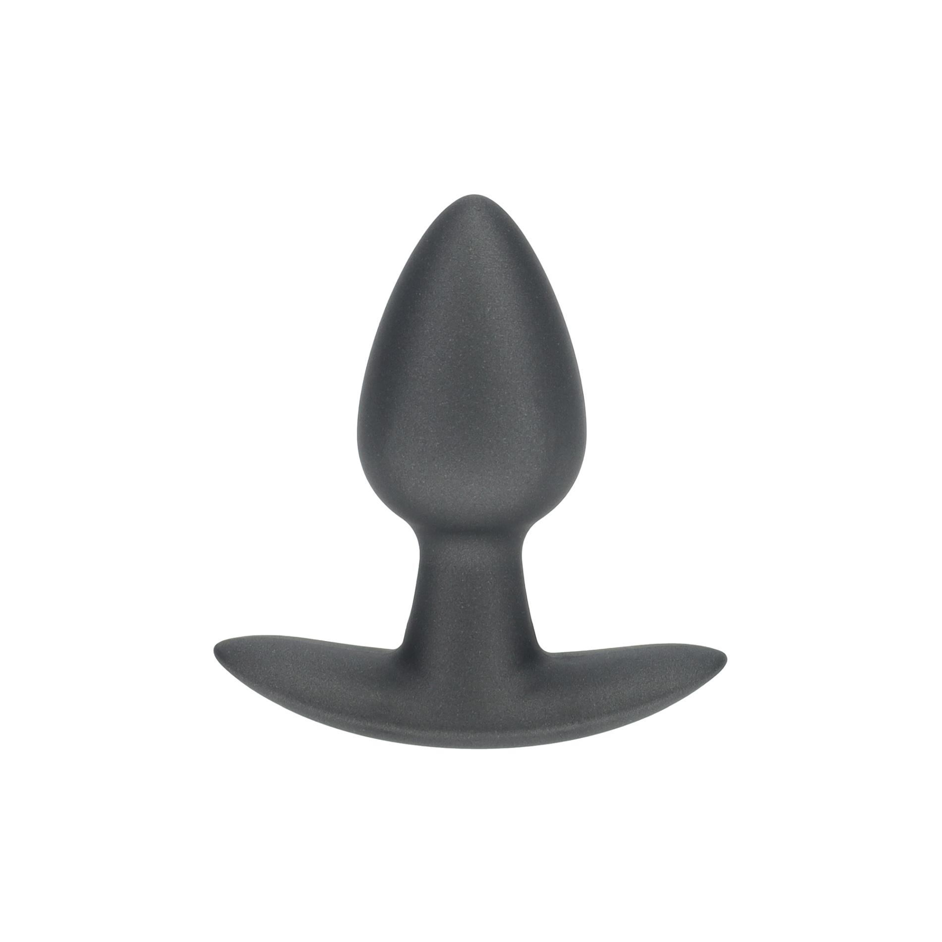 Korek analny Ouch! Smooth Anal Plug Metallic S, 6.5 cm (szary)