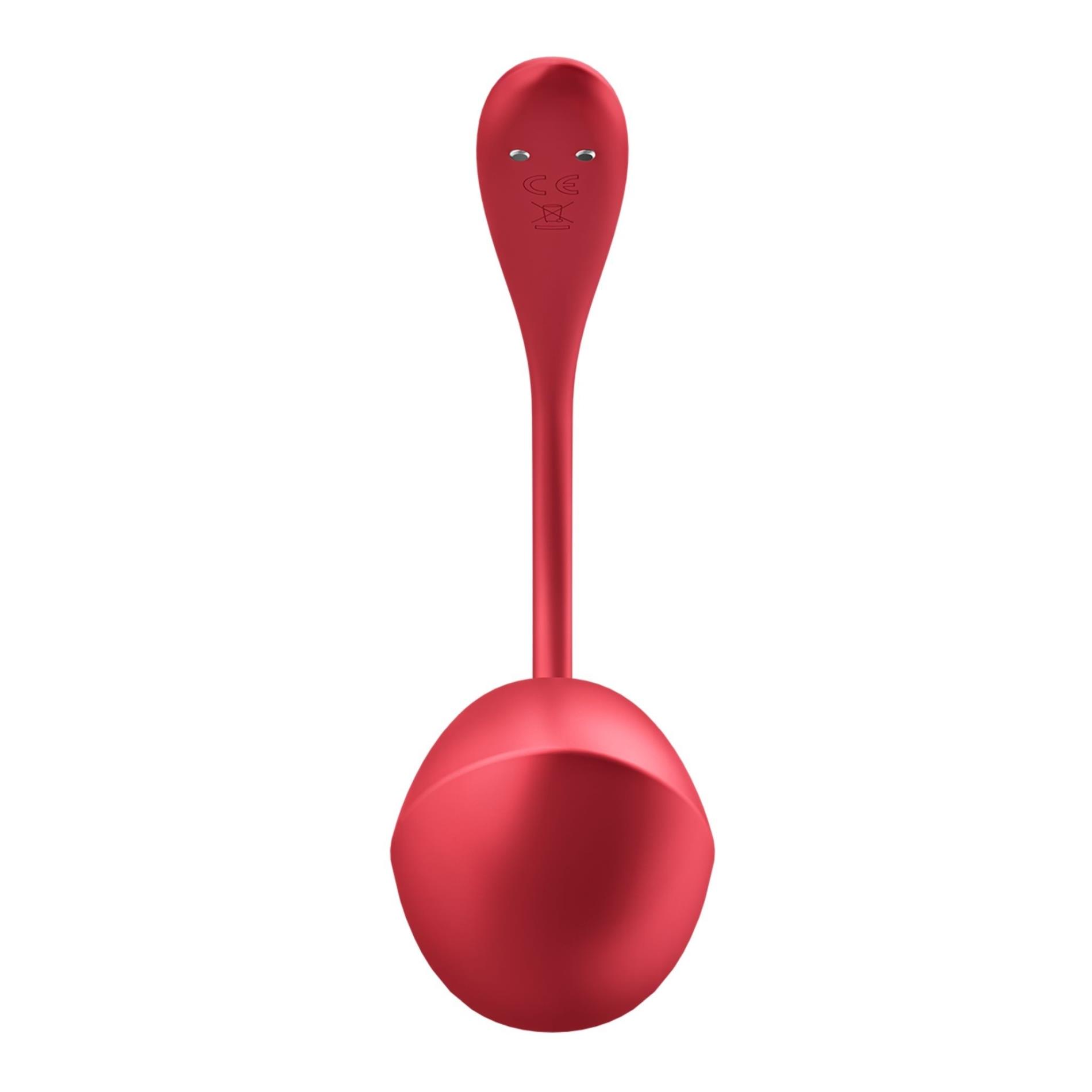 Виброяйцо Satisfyer Shiny Petal, 23 см (красный)