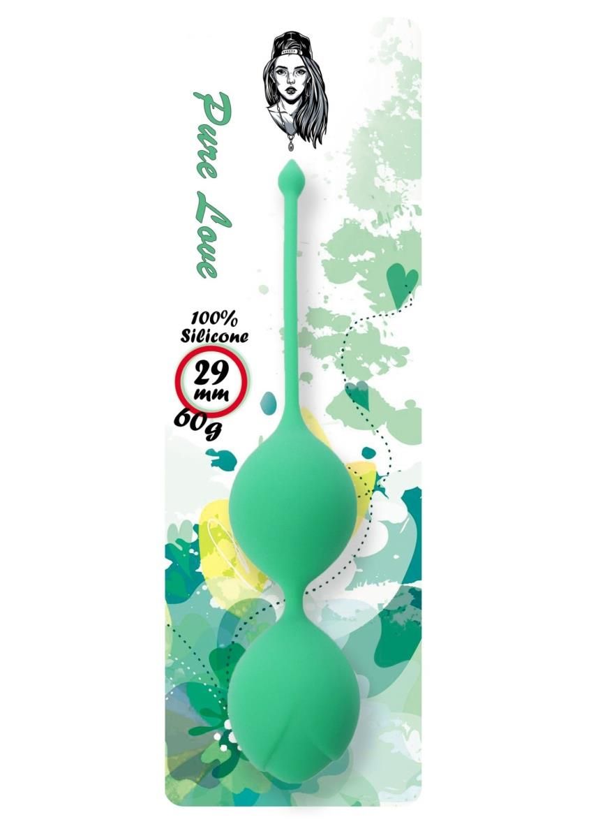 Вагинальные шарики Boss Series Pure Love, 16,5 см (зеленый)