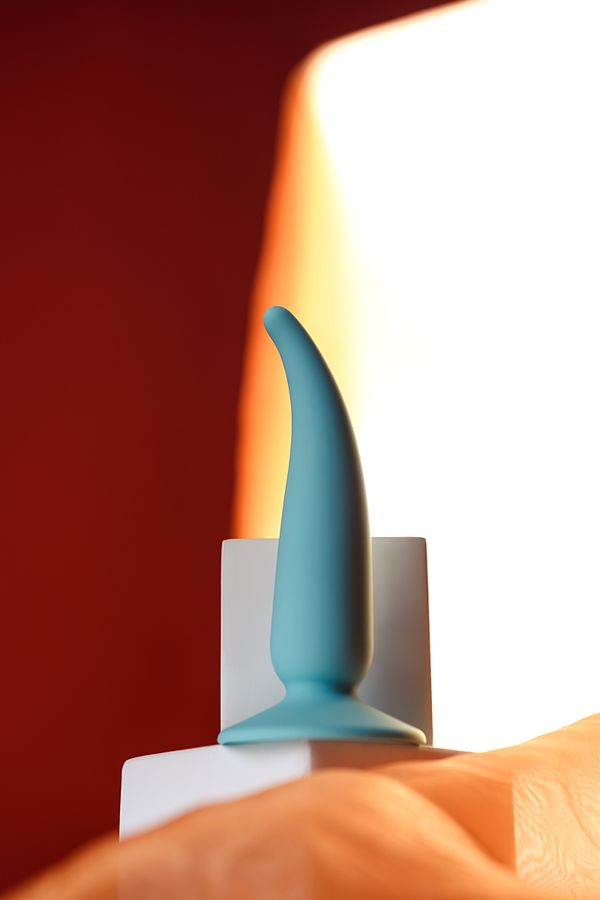 Korek analny ToDo  Anal Plug Cappy, 12.5 cm (turkus)