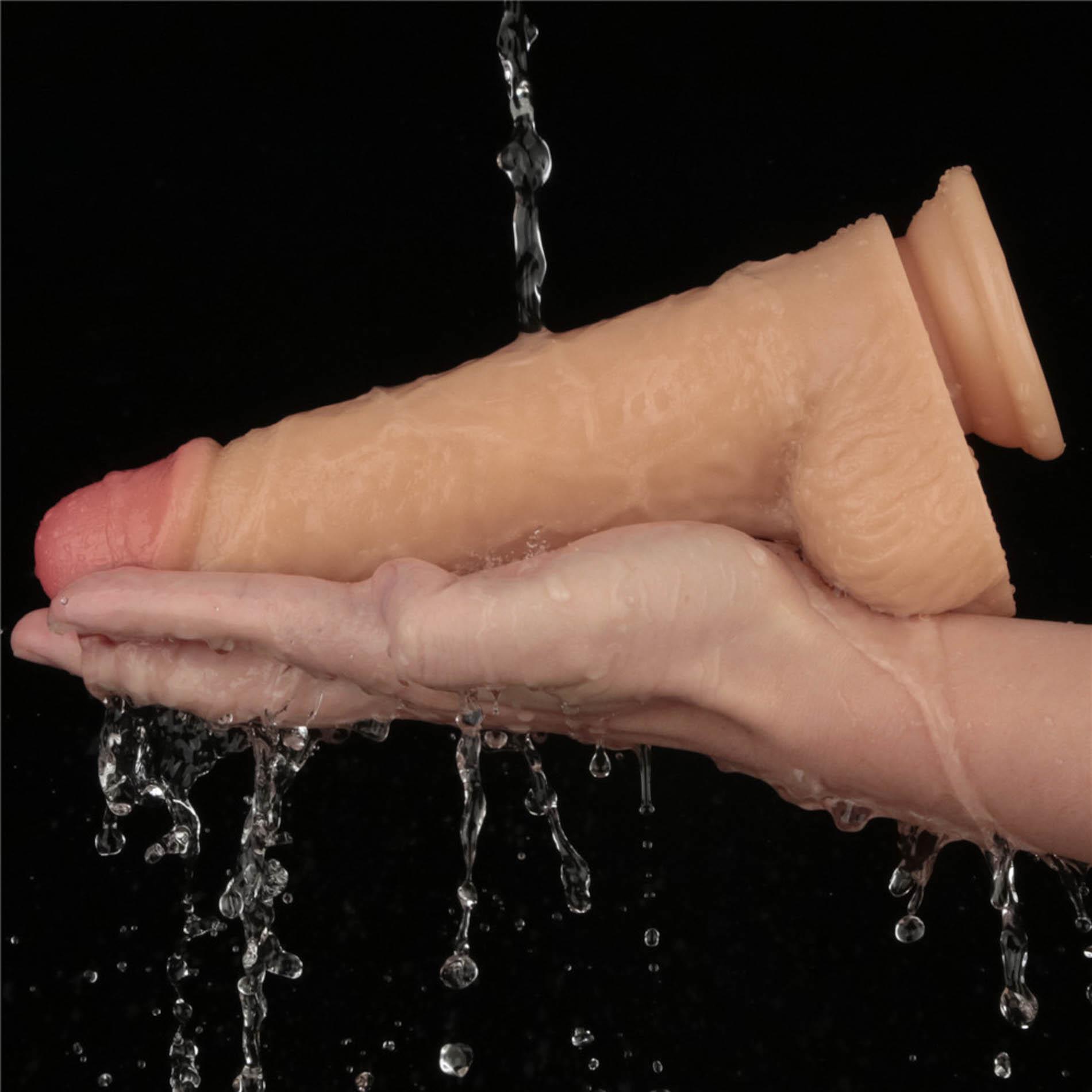 Wibrator Lovetoy Power Basics Cock 9.5'', 23.6 cm (w kolorze cielistym)