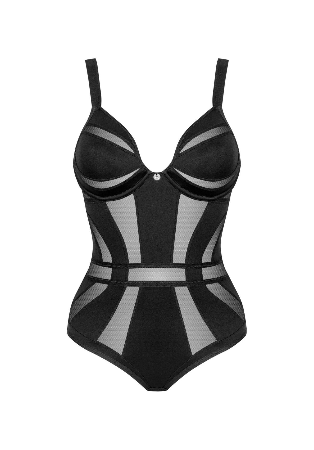 Боди Obsessive Chic Amoria, XS/S (черный)