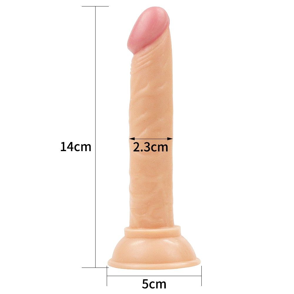 Фаллоимитатор LoveToy Enduro Blaster Realistic Dong, 14 см (телесный)