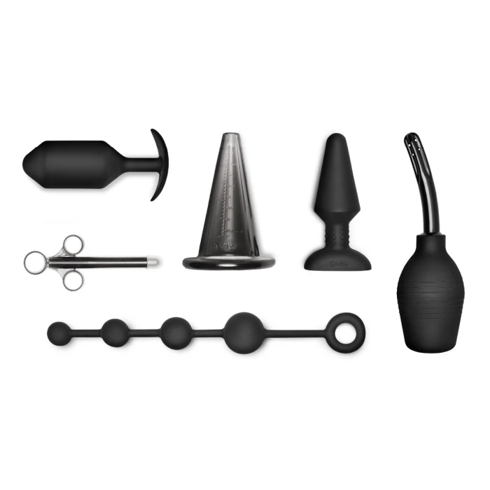 Набор секс-игрушек B-Vibe Anal Education Set: Masster's Degree Edition, 7 шт (черный)