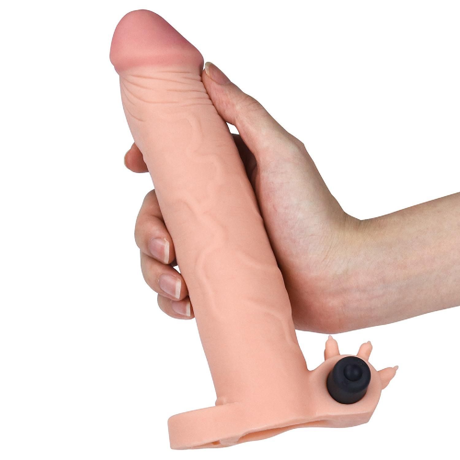 Насадка на пенис Pleasure X-Tender Flesh Add 3", 19,5см (телесный)