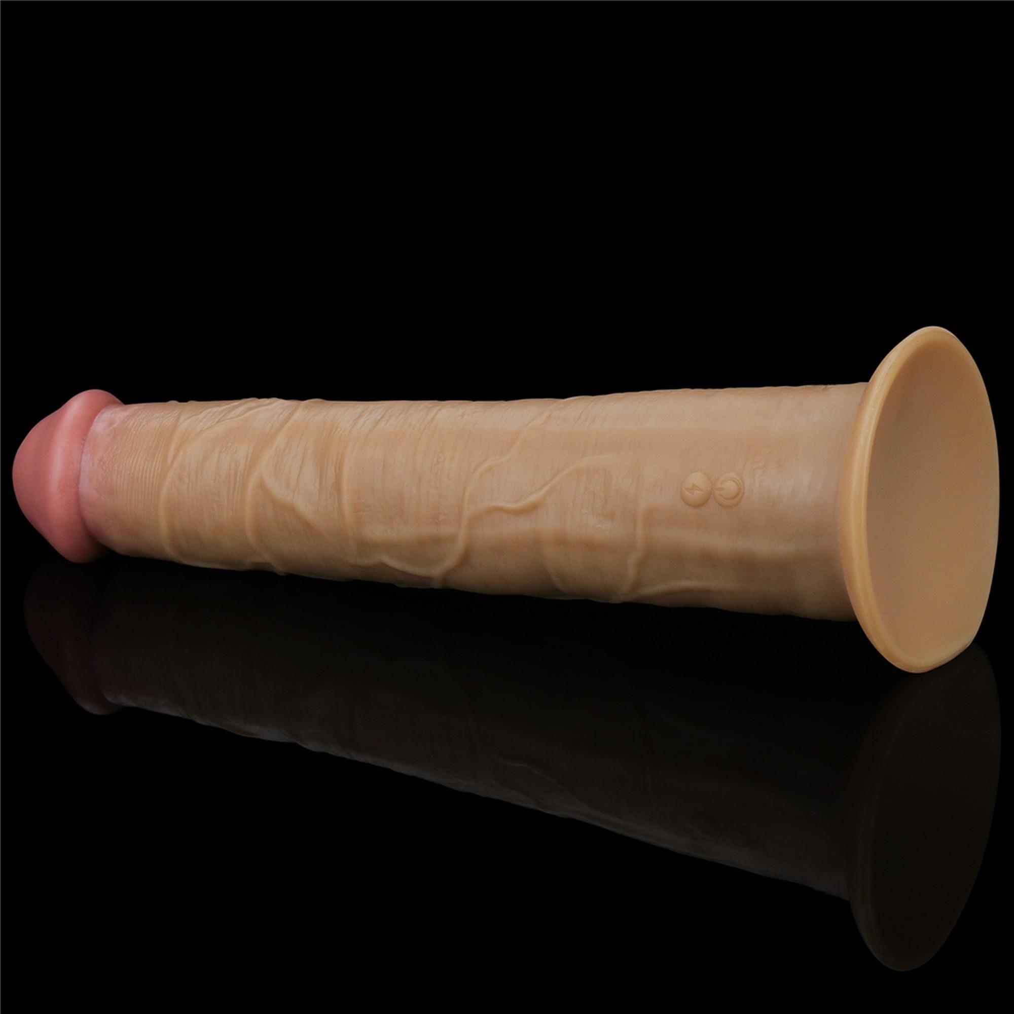 Реалистичный вибратор LoveToy Nature Cock, 26 см (телесный)