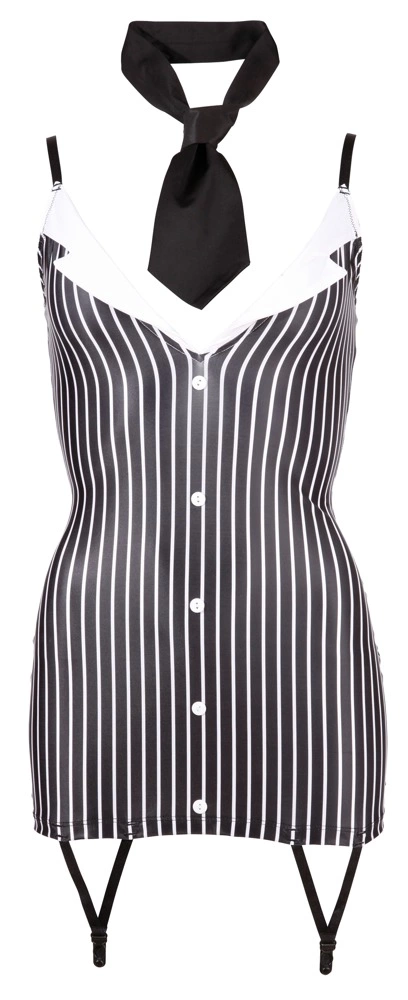 Эротический костюм Cottelli Collection Costumes Secretary, L (черный с белым)