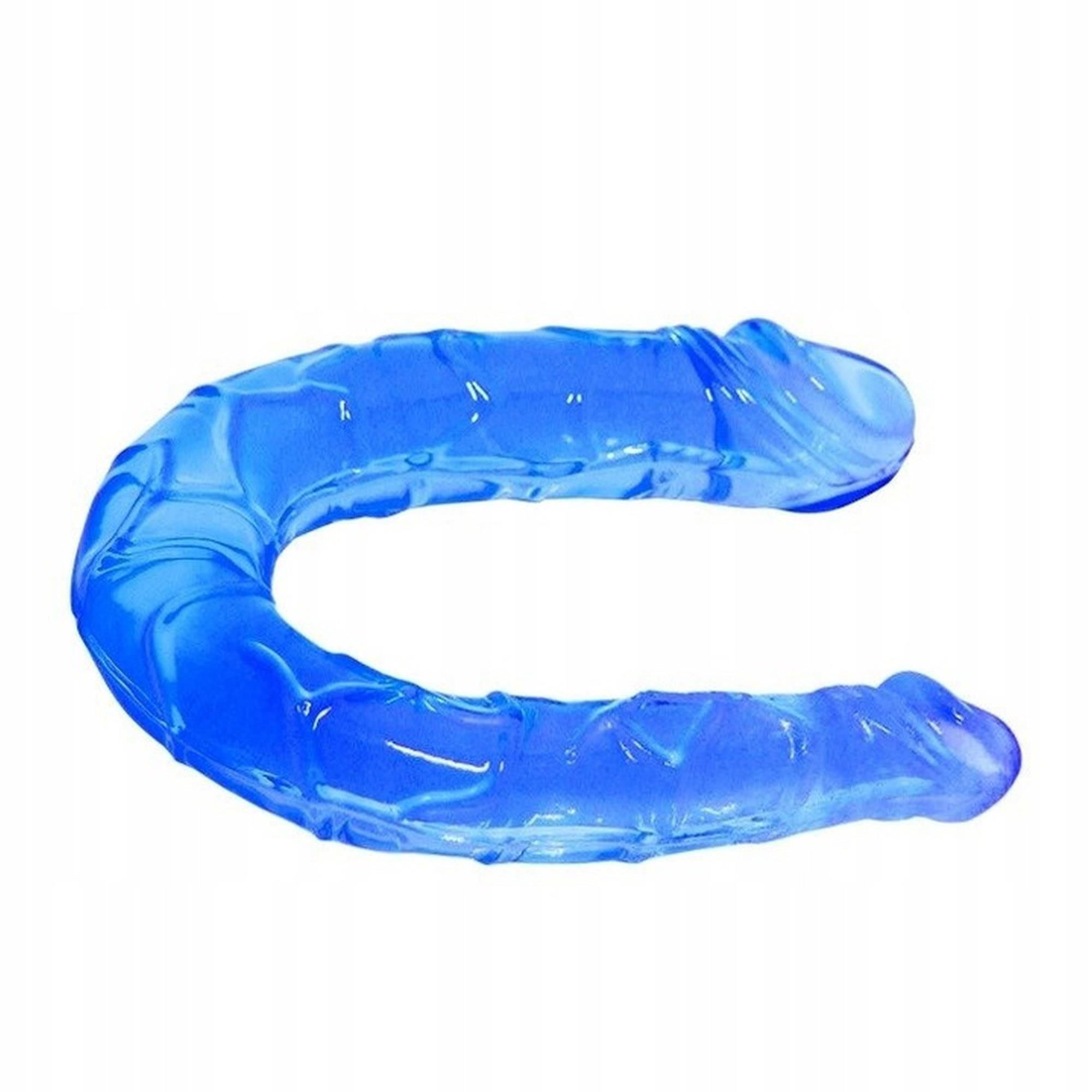 BAILE Double Dong - Dwustronny dildo B, Niebieski, 29.8 cm