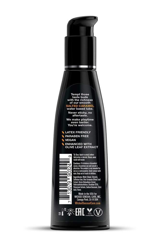 Lubrykant na bazie wody Wicked Aqua Salted Caramel, 120 ml