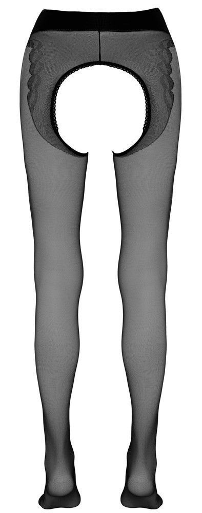 Колготки Cotelli Collection Crotchless Tights, 2 (черный)