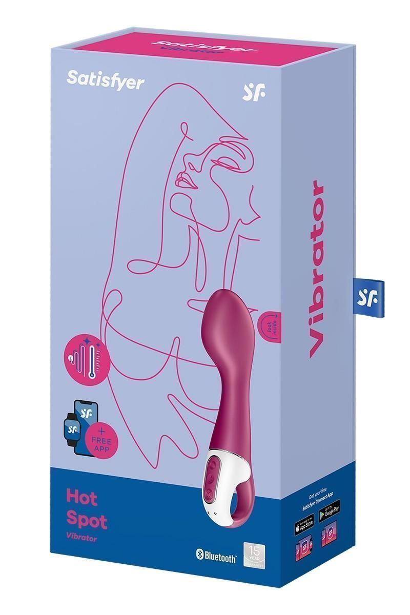 Вібратор Satisfyer Hot Spot, 21 см (бордовий)