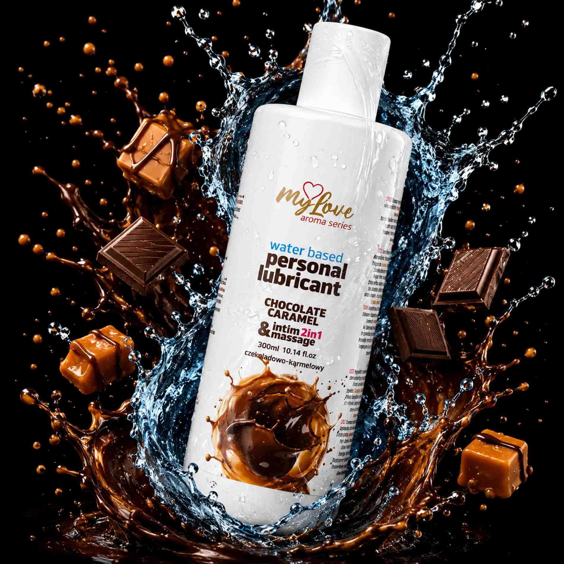 Лубрикант MyLove Aroma Series Intim&Massage 2in1 Chocolate Caramel, 300 мл