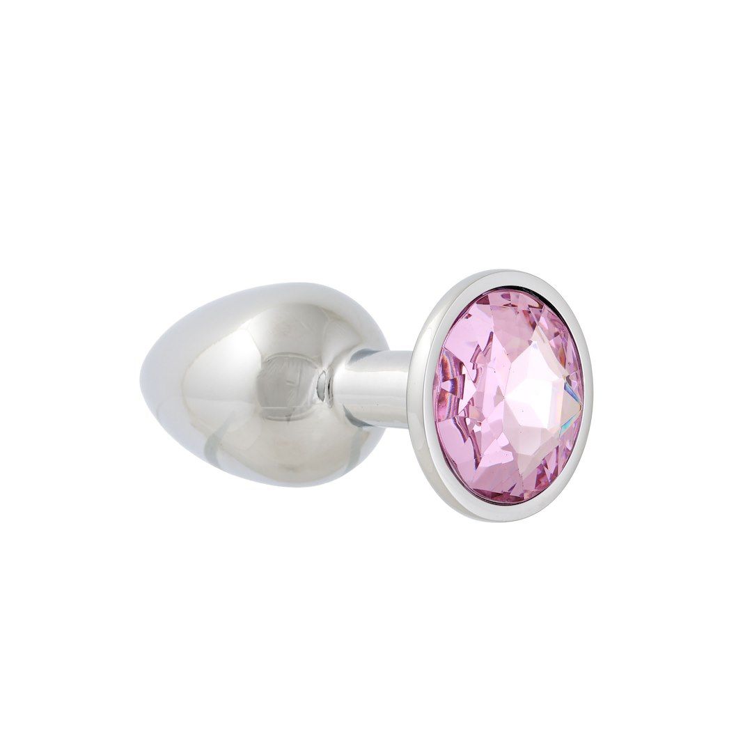 Korek analny z kryształem Simply Pleasure S, 7 cm (jasnoróżowy)