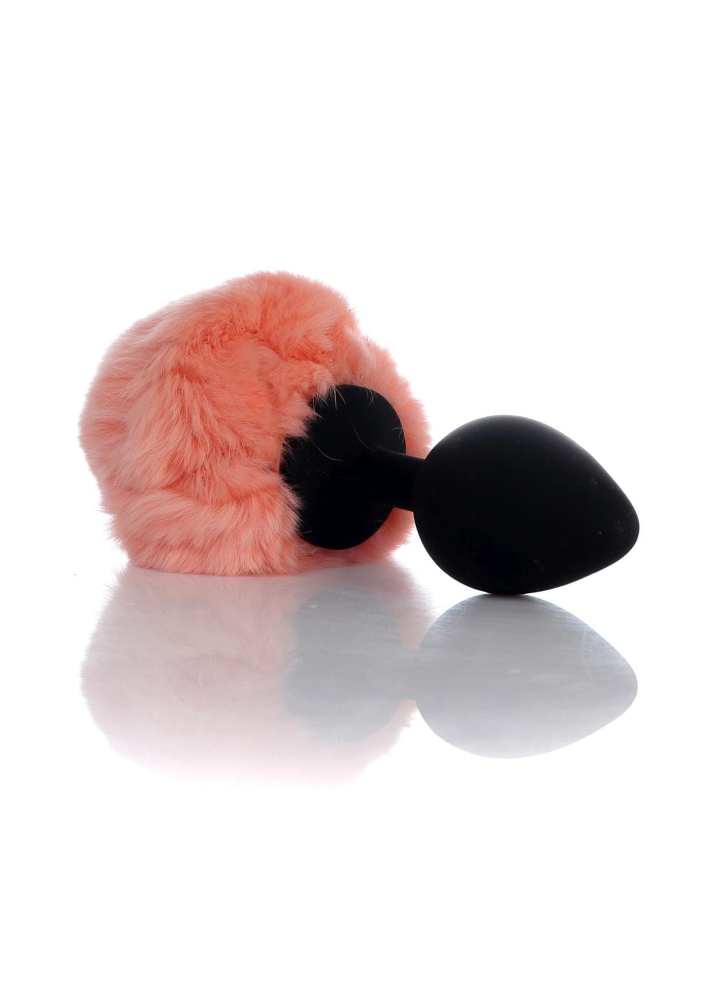 Boys of Toys Bunny Tail - Korek analny z ogonem, Brzoskwinia, 8 cm