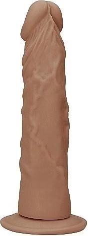Dildo RealRock Dong without Testicles, 24 cm (brązowy)