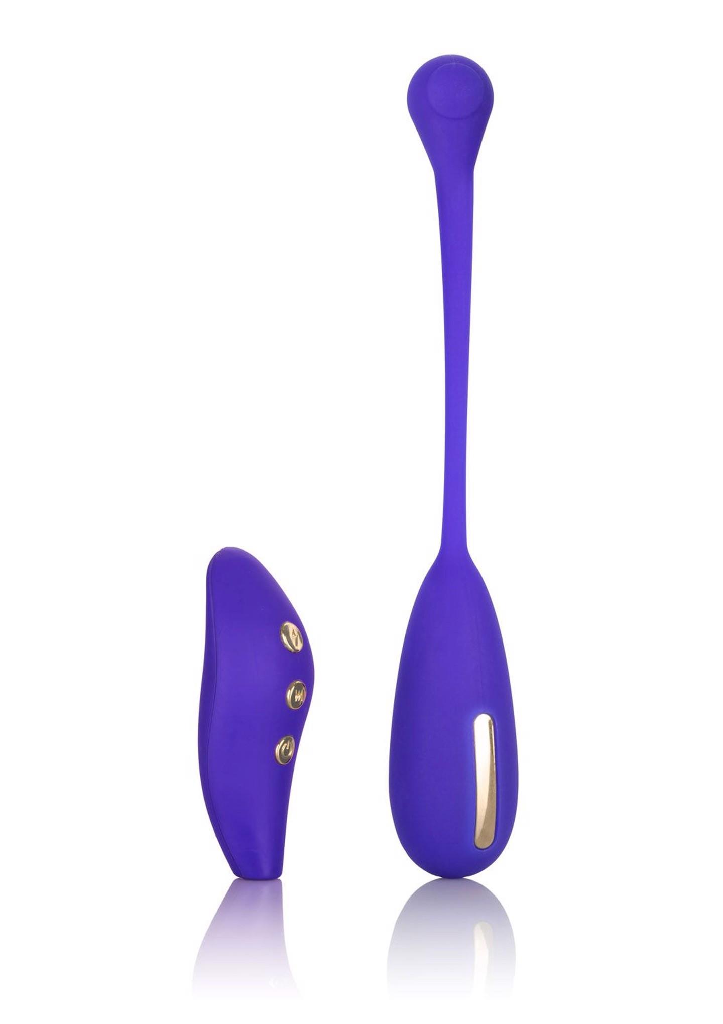 Wibrujące jajeczko Calexotics Estim Remote Kegel, 7.5 cm (niebieski)