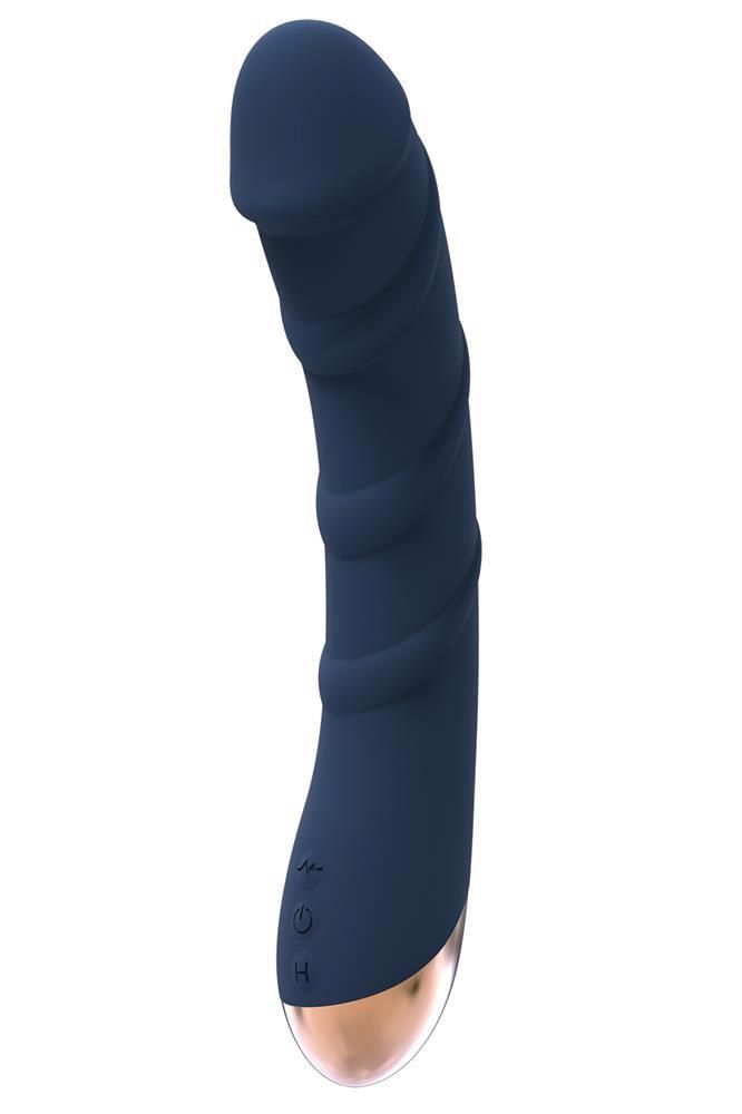 Wibrator do punktu G DreamToys Goddes Atlas, 21 cm (niebieski)