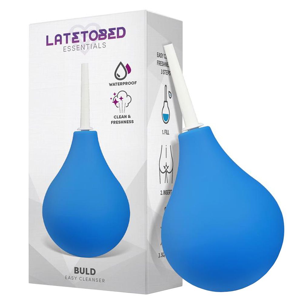 Анальний душ Latetobed Buld Easy Cleanser, 14 см (синій)