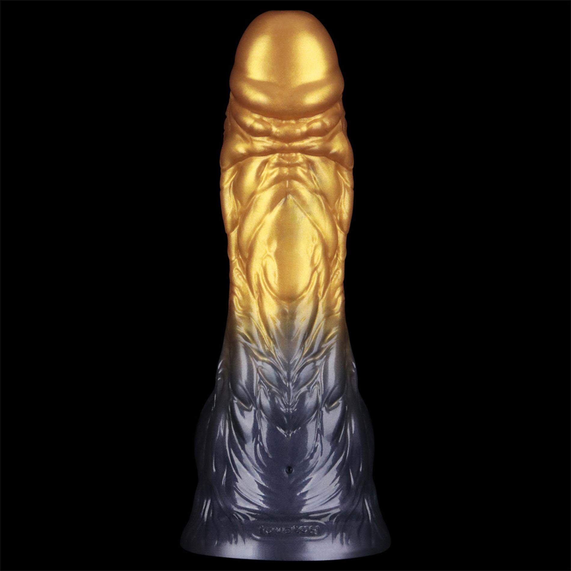Фаллоимитатор Lovetoy Dual Density 8’’, 21 см (золотой)