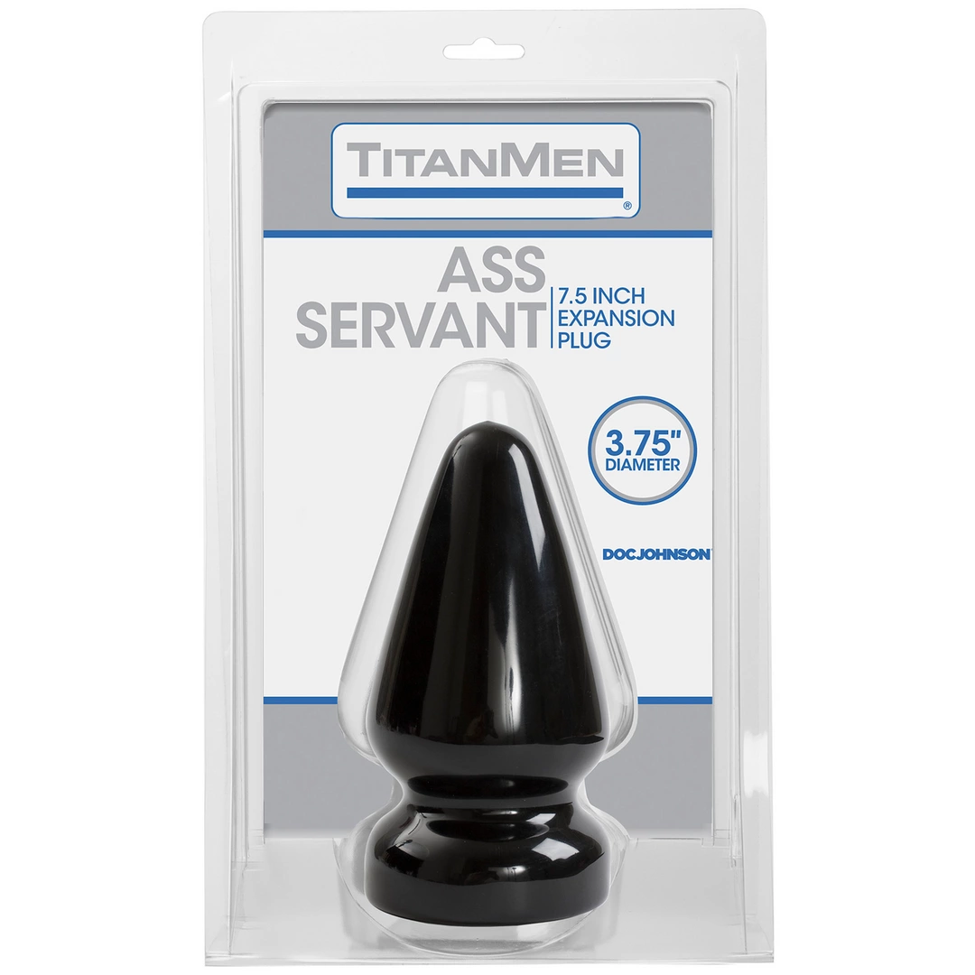 Korek analny Titanmen Tools Ass Servant, 18 cm (czarny)