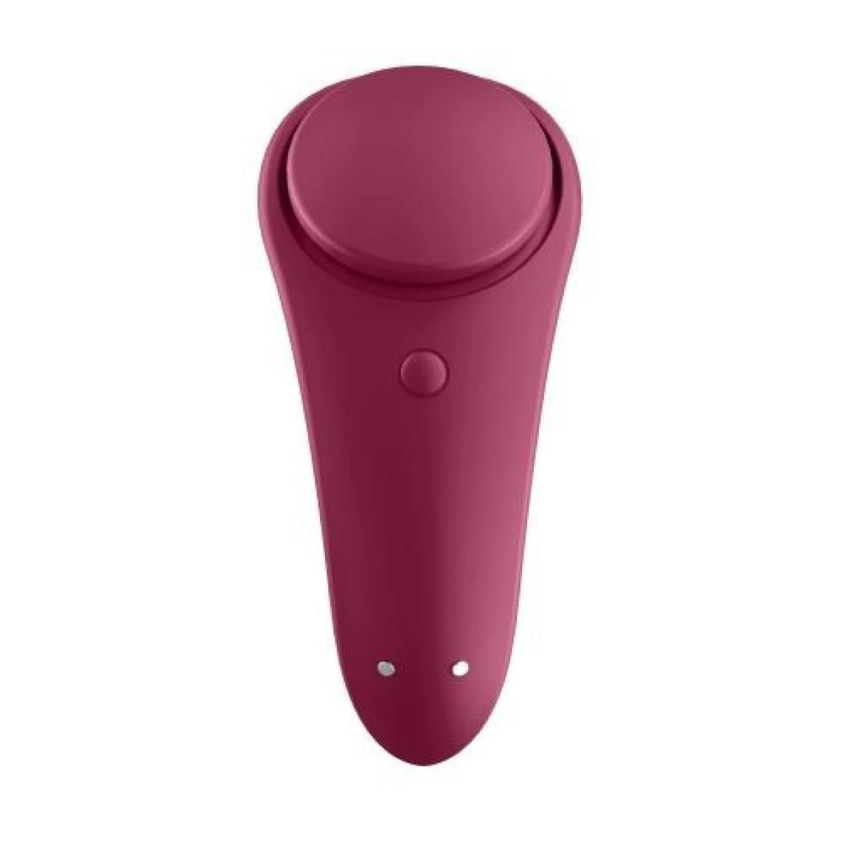 Masażer łechtaczki do majtek Satisfyer Sexy Secret, 8,6 cm (bordeaux)