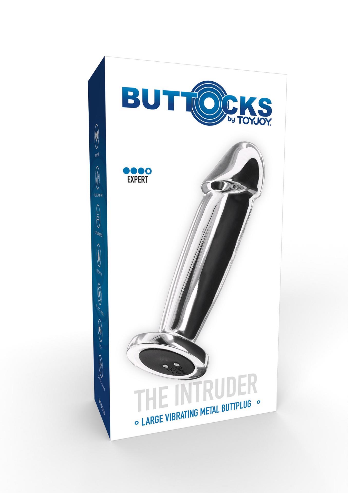 TOYJOY The Intruder - Korek analny, Srebro, 11.8 cm