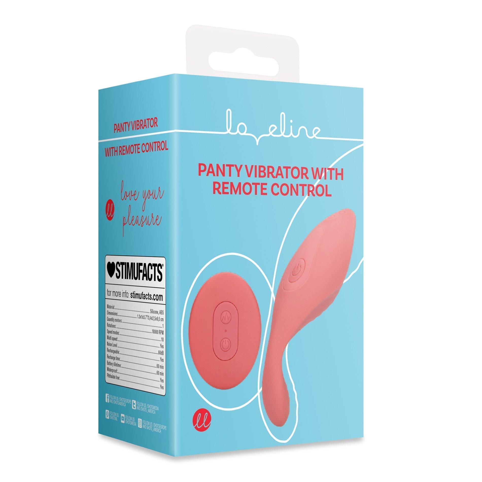 Вибратор Loveline Brighto Remote Control, 9.5 см (красный)