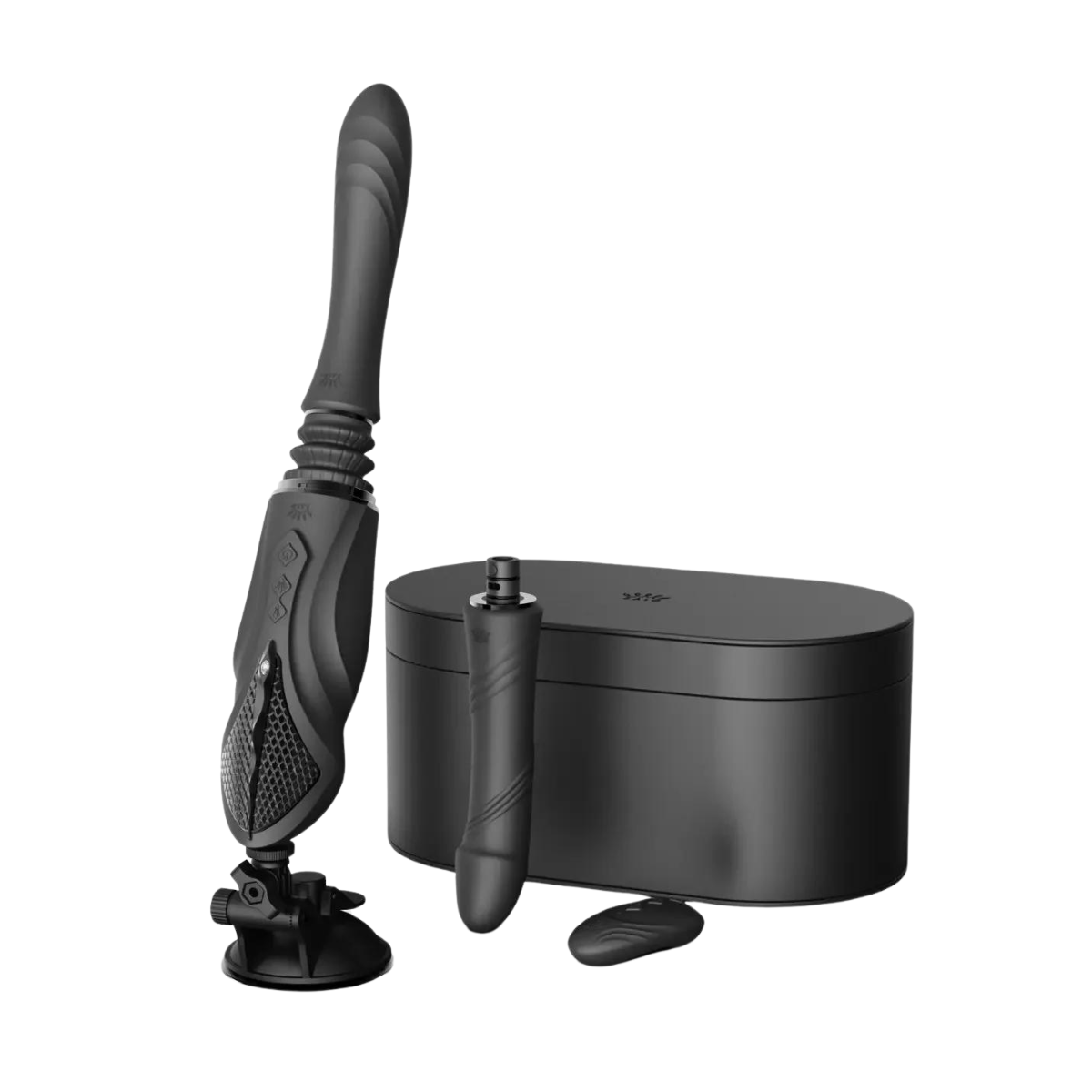 Sex maszyna Zalo Sesh, 19,6 cm (czarny)