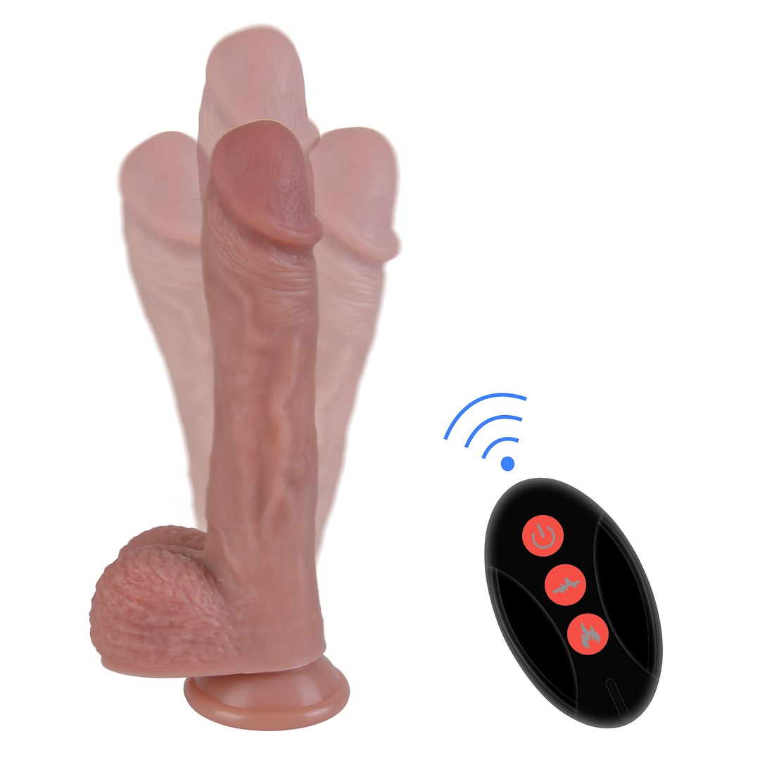 Dildo Erospace Natural Play D6, 22 cm (kolor cielisty)