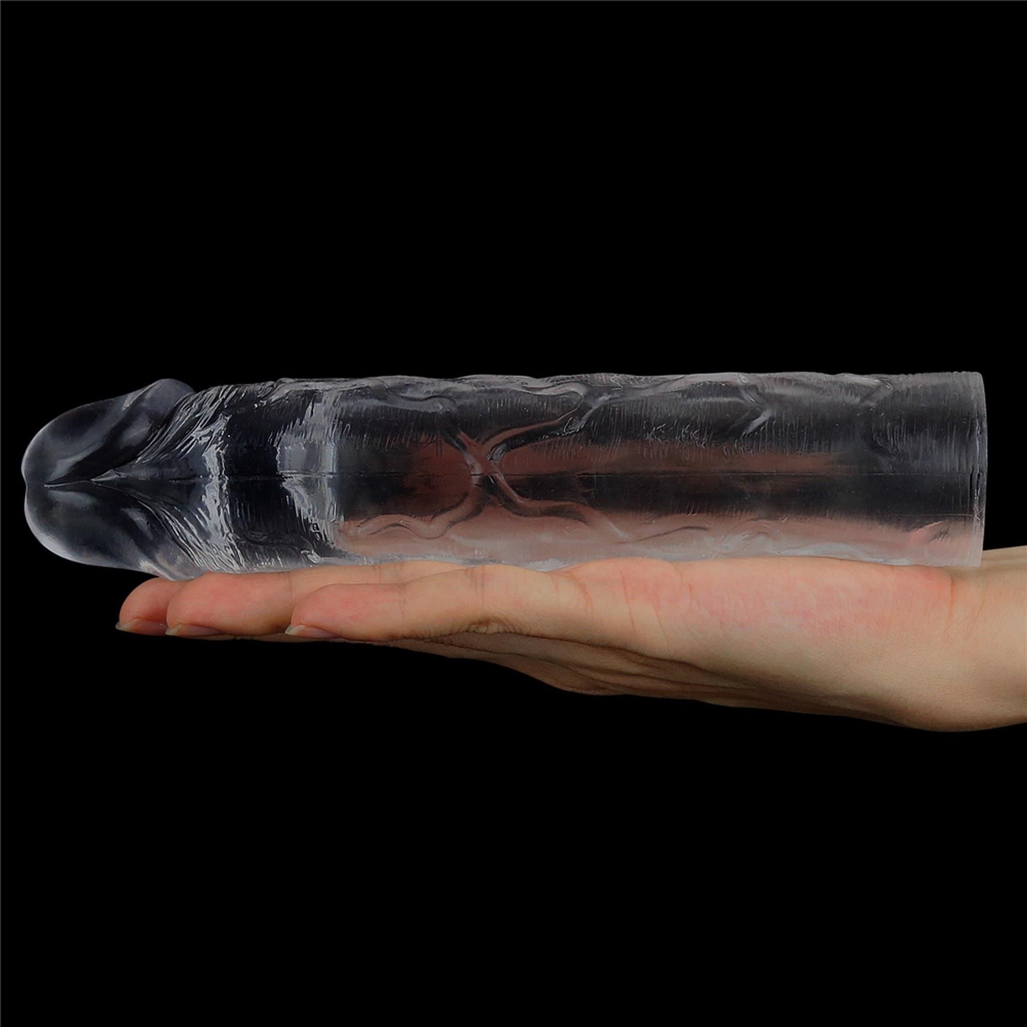 Насадка на пеніс LoveToy Flawless Clear Penis Sleeve Add 2, 19 см (прозорий)