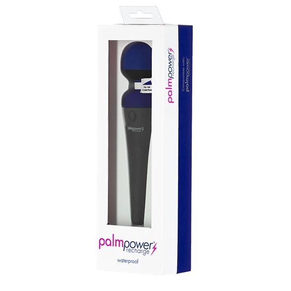 Вибромассажер Palm Power Recharge Massage Wand, 18.8 см (синий)