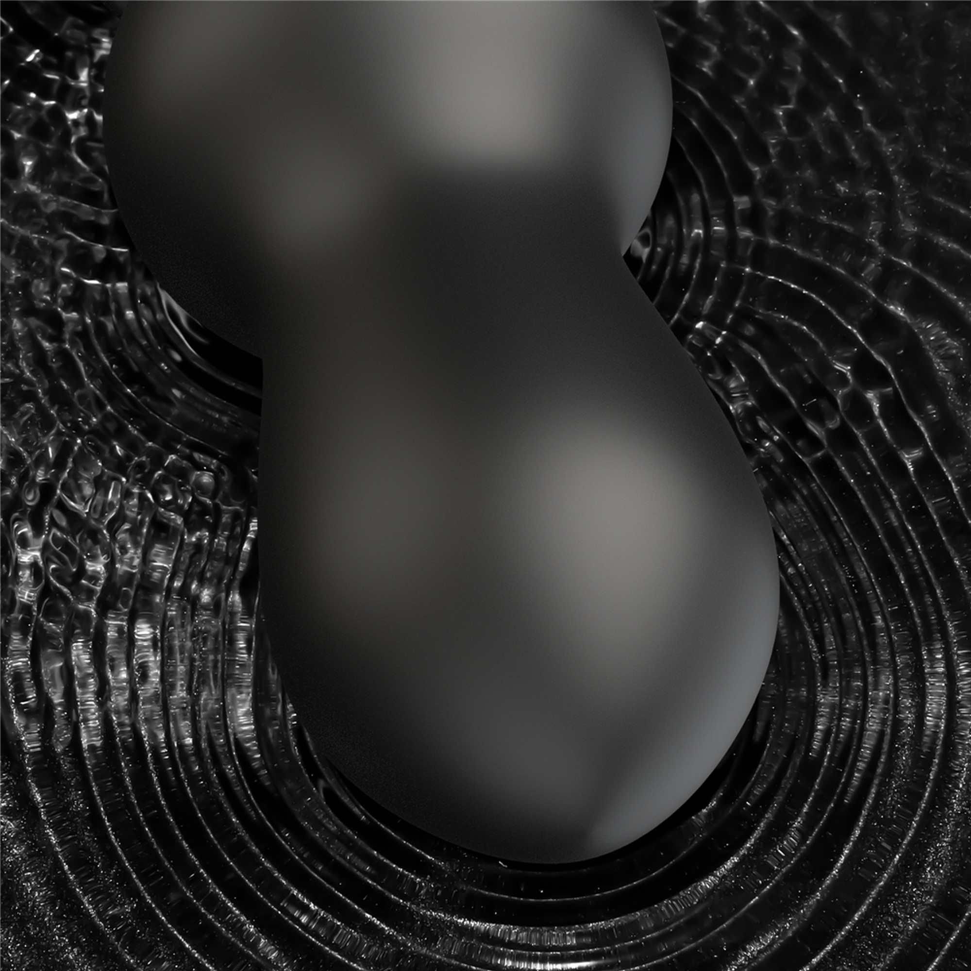 Korek analny z wibracją LoveToy King Sized, 18 cm (czarny)