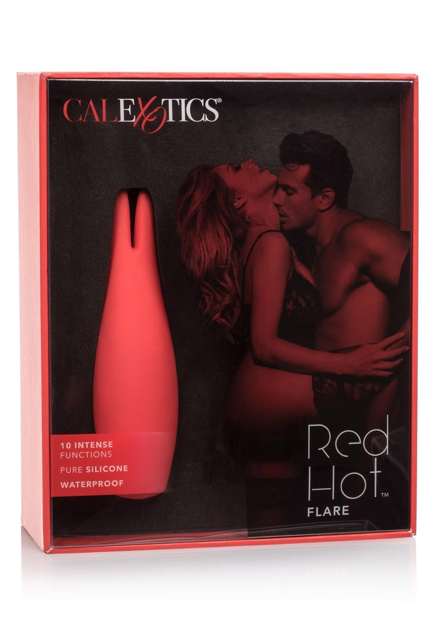Вибратор для клитора CalExotics Red Hot Flare, 11,5 см (красный)