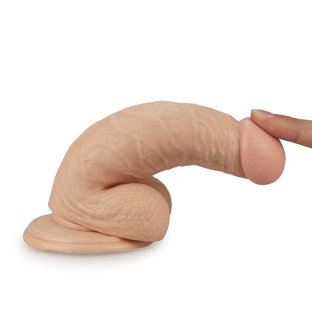 Фалоімітатор LoveToy Real Extreme, 17,5 см (тілесний)