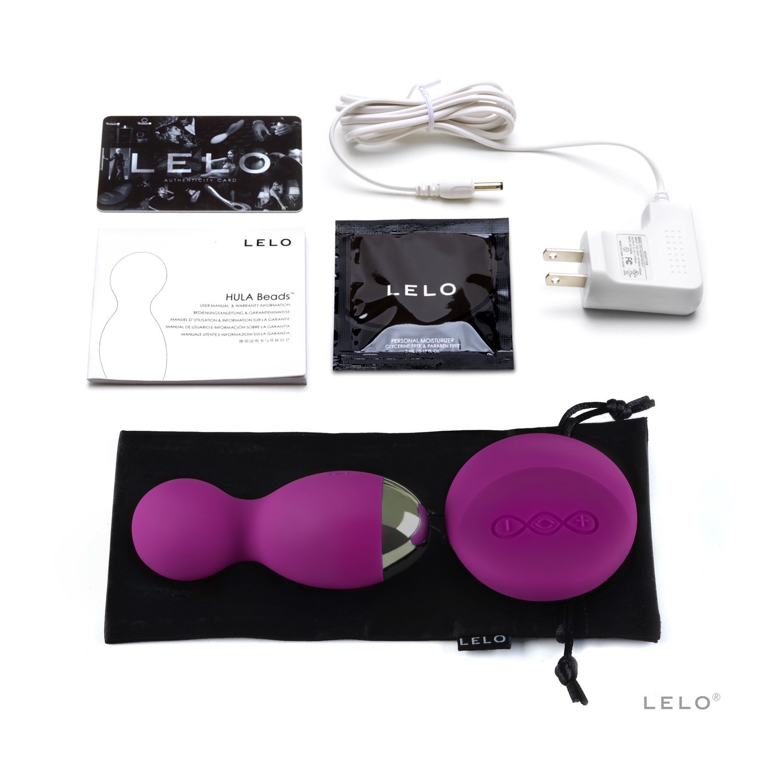 Вагинальные шарики Lelo Hula Beads, 9 см (фуксия)