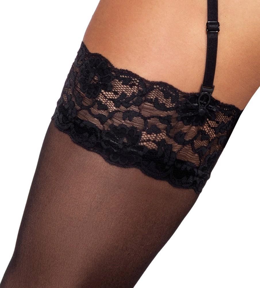 Чулки Cottelli Legwear Anclipsen, S (черный)